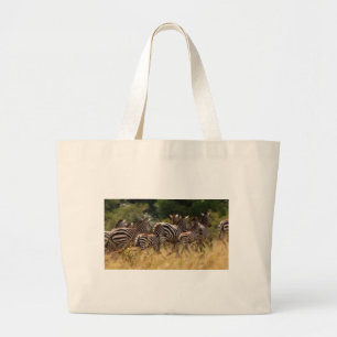 Bolsa Tote Grande Projete Sua Própria Migração de Zebra Linda Mara
