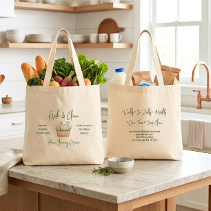 Bolsa Tote Grande Promo de Serviços de Limpeza de Casa Modernos e Fr
