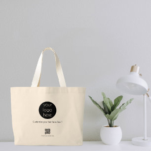Bolsa Tote Grande Promocional da empresa de logotipo comercial perso