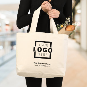 Bolsa Tote Grande Promocional de marca de logotipo da empresa person