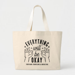 Bolsa Tote Grande Promotional Positive Affirmation Motivational