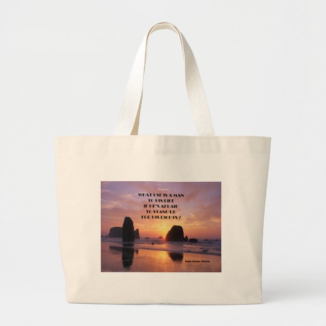 Bolsa Tote Grande protesto (Frente)