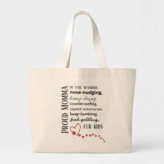 Bolsa Tote Grande Proud Cat & Dog Momma Tote Bag