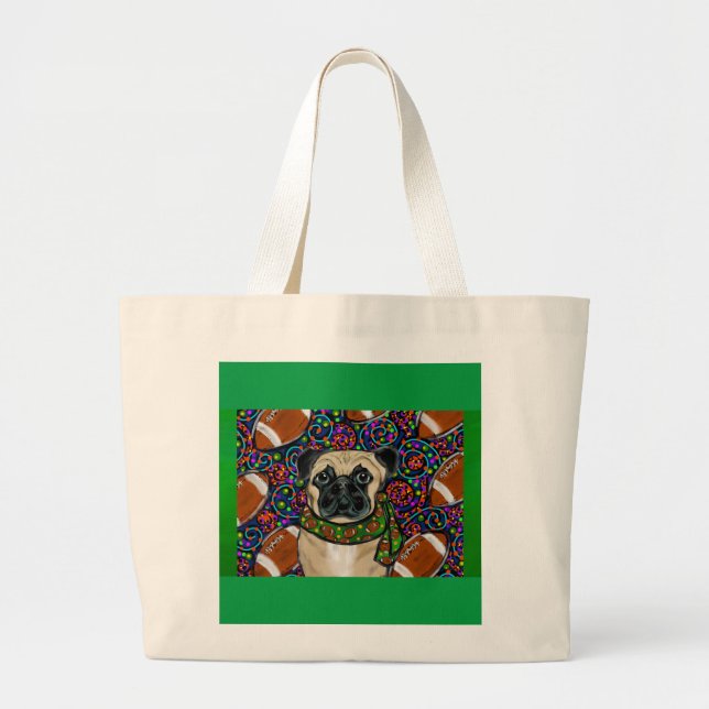 BOLSA TOTE GRANDE PUG (Frente)