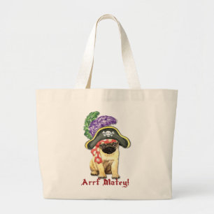 Bolsa Tote Grande Pug Pirate