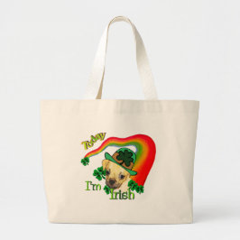 Bolsa Tote Grande Puggle Dia de São Patrício