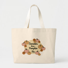 Bolsa Tote Grande Pumpkin de Ação de Graças