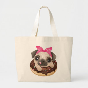Bolsa Tote Grande Puppy Rosquinha Cachorro Cachorro