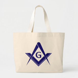 Bolsa Tote Grande Quadrado & compassos modernos