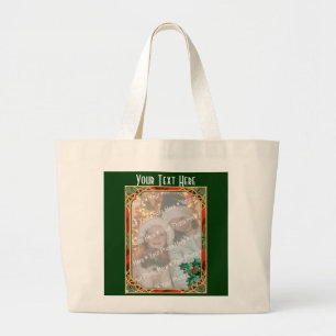 Bolsa Tote Grande Quadro de Vidro Adicionais-A-Foto Armazenado com F