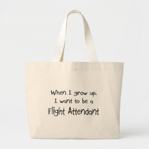 Bolsa Tote Grande Quando eu me cresço acima queira ser uns