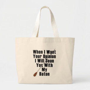 Bolsa Tote Grande Quando eu quiser sua opinião…