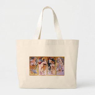 Bolsa Tote Grande Quatro estações por Alphonse Mucha