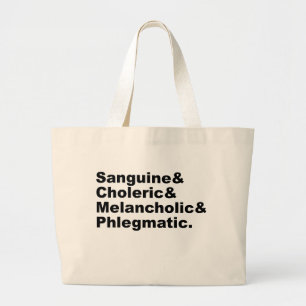 Bolsa Tote Grande Quatro Humores Sanguíneo Colérico Melancólico Fleu