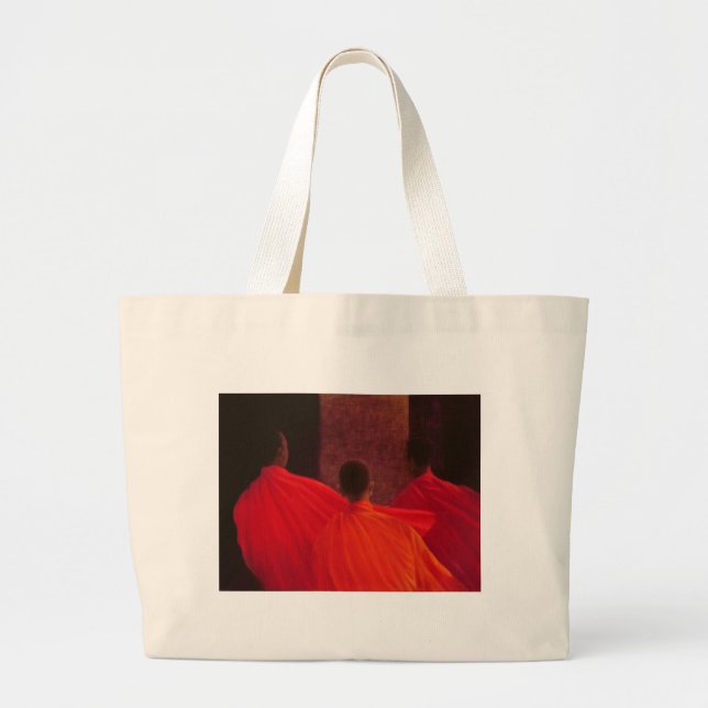 Bolsa Tote Grande Quatro monges (Frente)