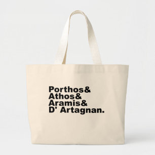 Bolsa Tote Grande Quatro mosqueteiros - Porthos Athos Aramis