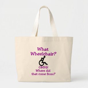 Bolsa Tote Grande Que cadeira de rodas