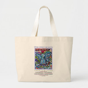 Bolsa Tote Grande Que Cancer Não Pode Fazer O Poem Angel Art Toag