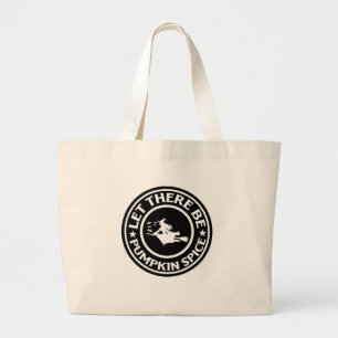 Bolsa Tote Grande Que Haja Especiaria De Abóbora