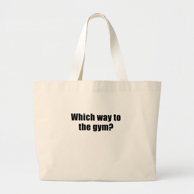 Bolsa Tote Grande Que maneira ao Gym (Frente)