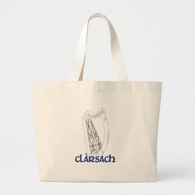 Bolsa Tote Grande Queen Mary Clarsach (Frente)