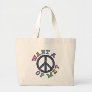 Bolsa Tote Grande Queira uma paz de mim