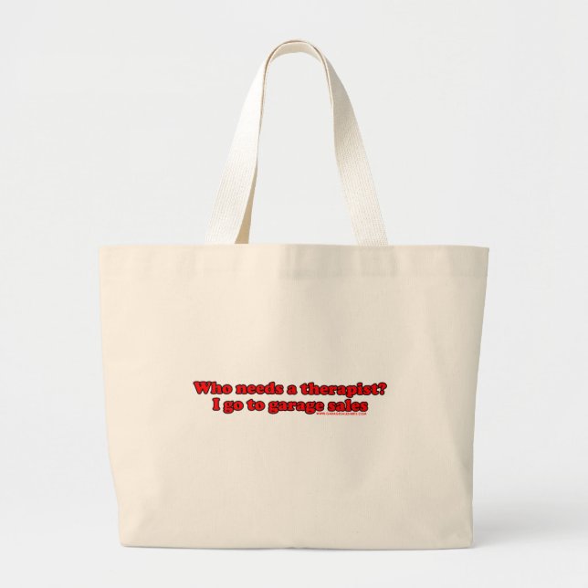 Bolsa Tote Grande Quem precisa os terapeutas T (Frente)