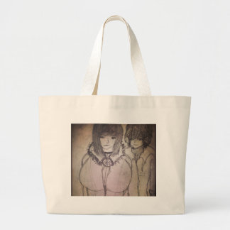 Bolsa Tote Grande racheal e sua amiga em sua imaginação