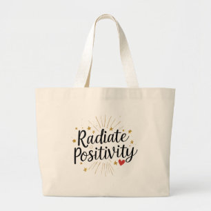 Bolsa Tote Grande Radiação Positiva - Cota Inicial Motivacional