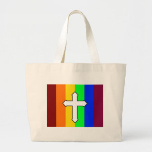 Bolsa Tote Grande Rainbow Cross ROY G BIV