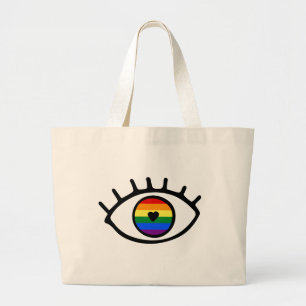 Bolsa Tote Grande Rainbow Eye