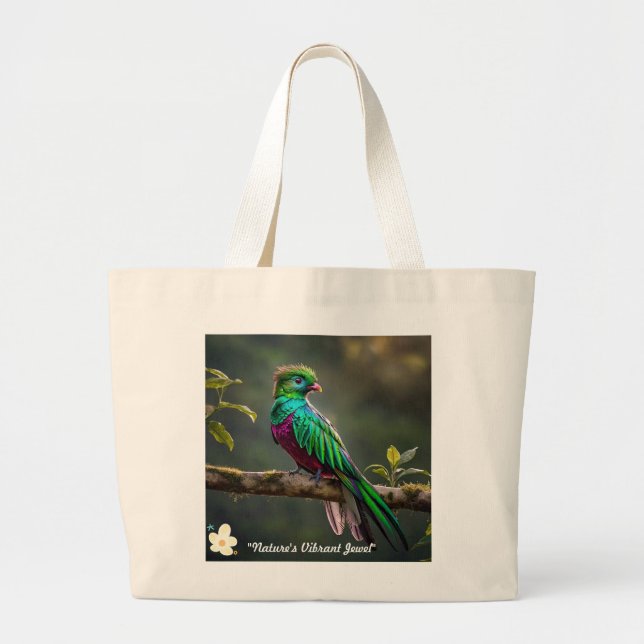 Bolsa Tote Grande "RainForest Gem" (Frente)