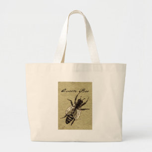 Bolsa Tote Grande Rainha Bee Wildlife Inseto Insetório