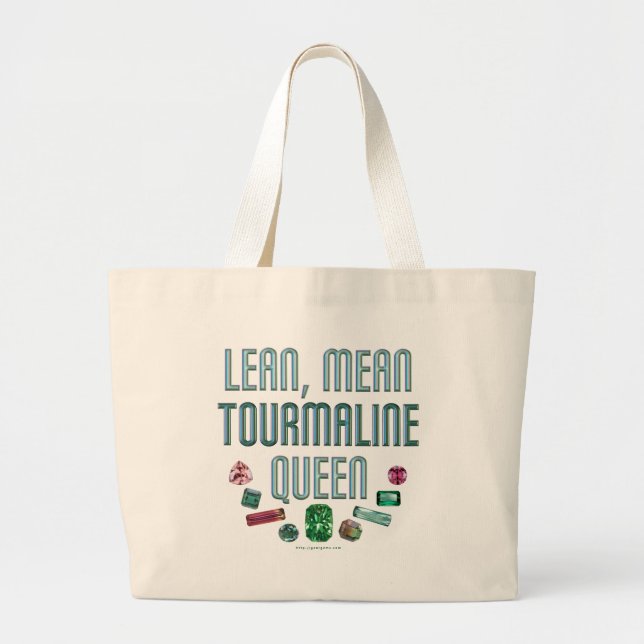Bolsa Tote Grande Rainha da turmalina (Frente)