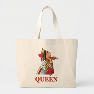 Bolsa Tote Grande Rainha dos Corações de Alice no País das Maravilha