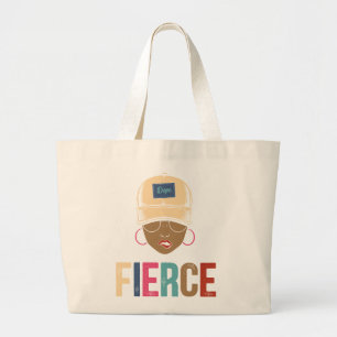 Bolsa Tote Grande Rainha Negra Ferro Mulher negra