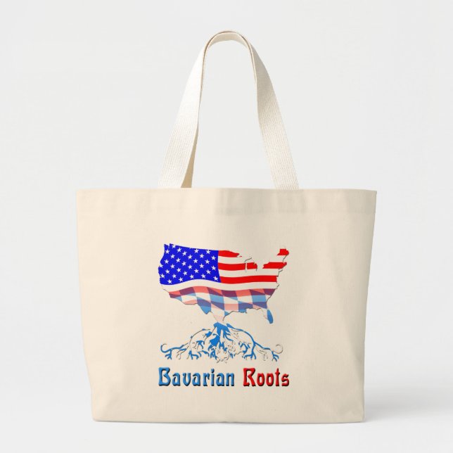 Bolsa Tote Grande Raízes da Baviera Americana (Frente)