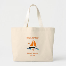 Bolsa Tote Grande Raja Ampat Luxo Exótico à Vela