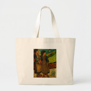 Bolsa Tote Grande Raparigas Breton de Paul Gauguin (1889)