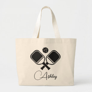 Bolsa Tote Grande Raquetes de Pickleball Personalizadas com Faixas