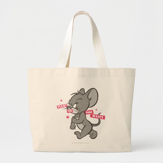 Bolsa Tote Grande Rato 3 de Tom e Jerry Tough (Frente)