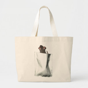 Bolsa Tote Grande Rato de bolso (cara)