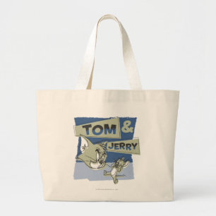 Bolsa Tote Grande Rato de Tom e de Jerry Scaredey