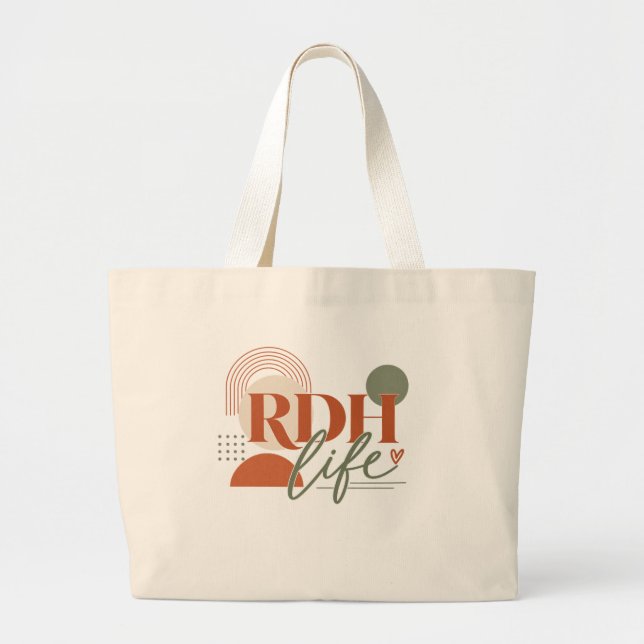 Bolsa Tote Grande RDH Life presente higiene dental (Frente)