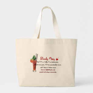 Bolsa Tote Grande Receita da bebida do Bloody Mary