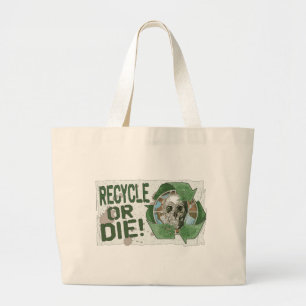 Bolsa Tote Grande Reciclar ou Caveira
