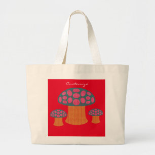 Bolsa Tote Grande Red Amanita Mushroom Thunder_Cove 