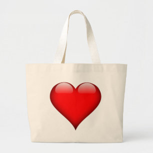 Bolsa Tote Grande Red Heart Love