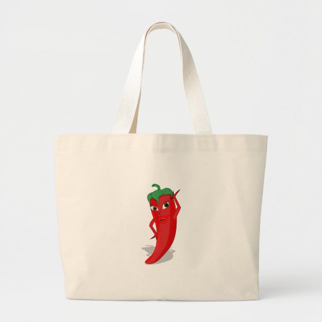 Bolsa Tote Grande Red Hot Pepper Diva Large (Frente)