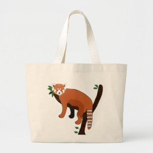 Bolsa Tote Grande Red Panda Tote Bag